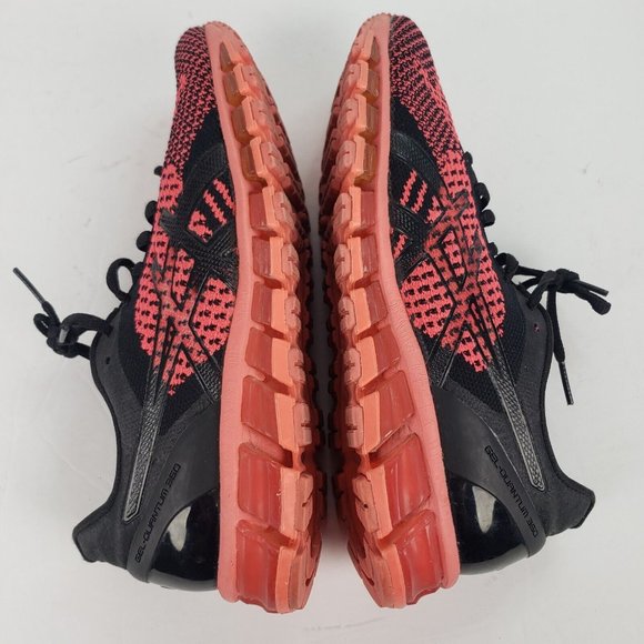 Asics GEL-QUANTUM 360 Knit Peach Red Black Women Size 6.5 Running Shoe T778N - Picture 13 of 16